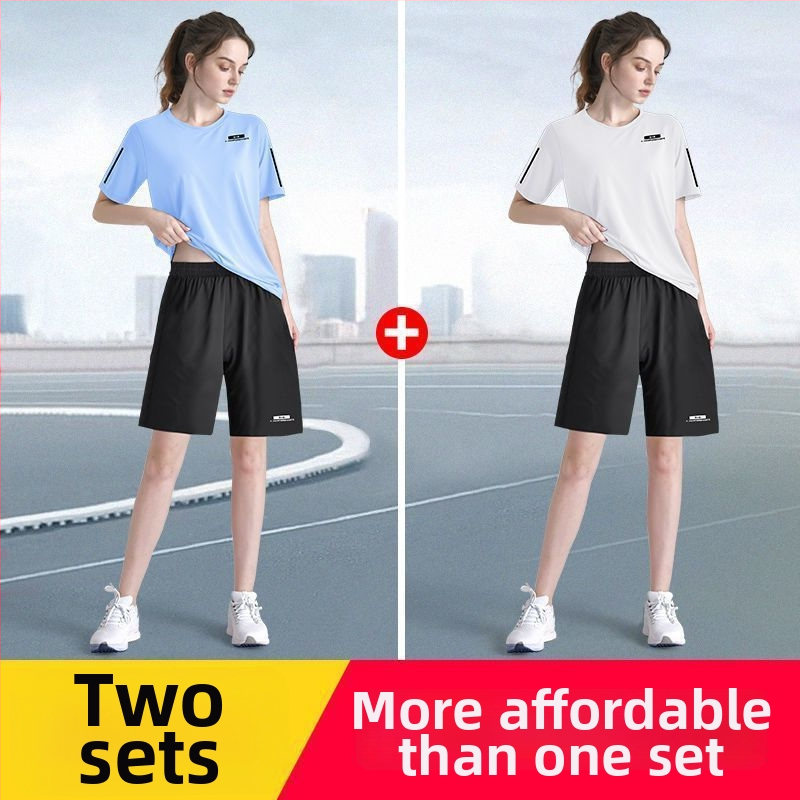 Vīriešu ātri žūstošs T-krekls no ice silk, elpojošs, brīvs piegriezums