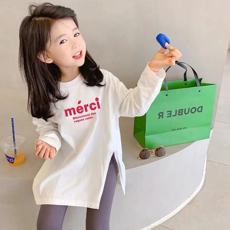 Mergaitėms ilgomis rankovėmis marškinėliai, animacinis piešinys, 100% medvilnė, švelni tekstūra, apvali kaklo linija