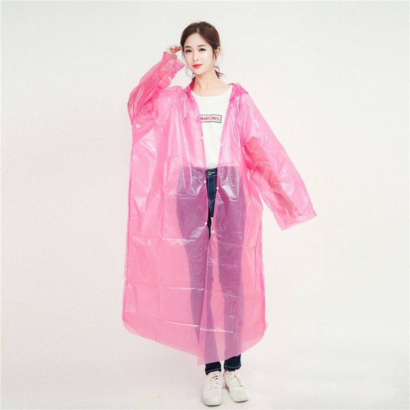 Lietus pončo tūrisma vajadzībām — atkārtoti lietojams, bieza auduma ar ietekmes audumu, pieaugušajiem, ārējiem pārgājieniem