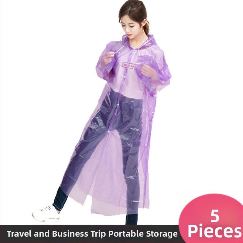 Lietus pončo tūrisma vajadzībām — atkārtoti lietojams, bieza auduma ar ietekmes audumu, pieaugušajiem, ārējiem pārgājieniem