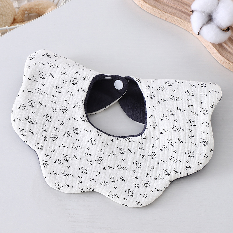 Dvostrani bebi ubrus za slinu, od čistog pamuka, apsorbira vlagu, unisex, za djecu 0–3 godine