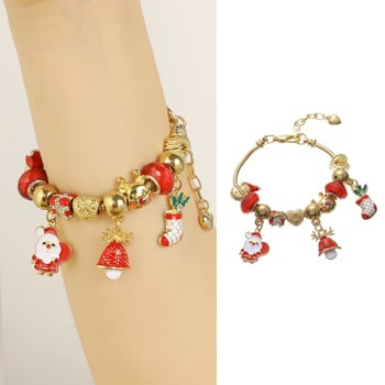 Браслет Panjia с кристални мъниста - Унисекс, пасторален стил; форми: сърце, звезда, геометрични, животни/зодии; Материал: цинкова сплав; Покритие: електроплатина; Тегло около 25–40 г