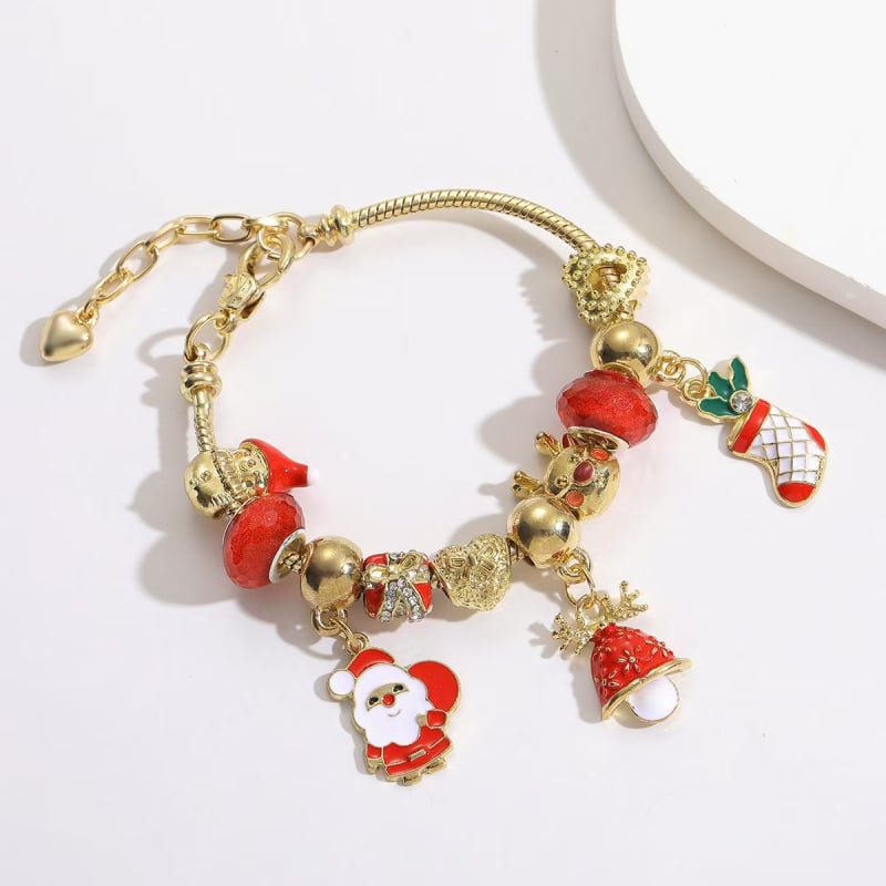 Браслет Panjia с кристални мъниста - Унисекс, пасторален стил; форми: сърце, звезда, геометрични, животни/зодии; Материал: цинкова сплав; Покритие: електроплатина; Тегло около 25–40 г