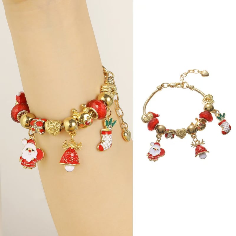 Браслет Panjia с кристални мъниста - Унисекс, пасторален стил; форми: сърце, звезда, геометрични, животни/зодии; Материал: цинкова сплав; Покритие: електроплатина; Тегло около 25–40 г