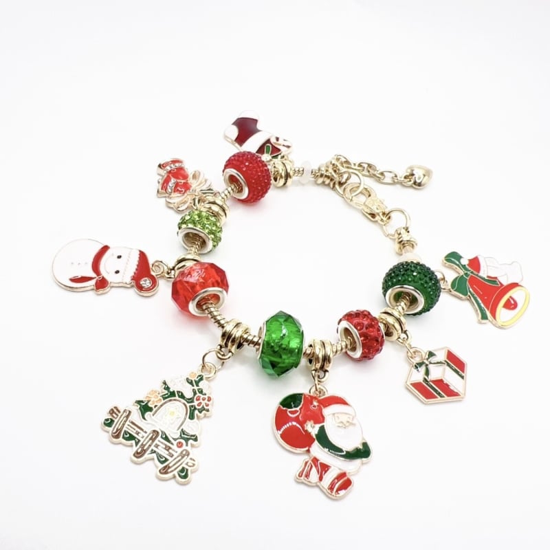 Браслет Panjia с кристални мъниста - Унисекс, пасторален стил; форми: сърце, звезда, геометрични, животни/зодии; Материал: цинкова сплав; Покритие: електроплатина; Тегло около 25–40 г