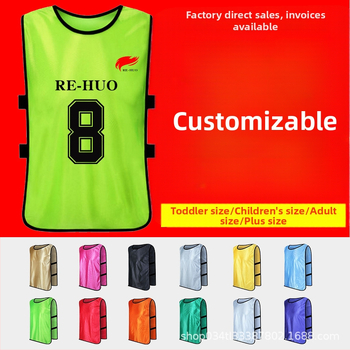 Futbolo komandos treniruočių liemenė – unisex, poliesteris, spausdinama vienos spalvos, visus sezonus, prekės ženklas re-huo