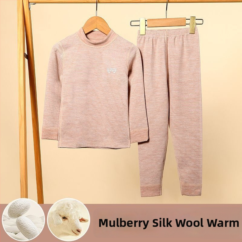 Detský termálny set s golierom strednej výšky (horný a dolný diel) pre chlapcov a dievčatá