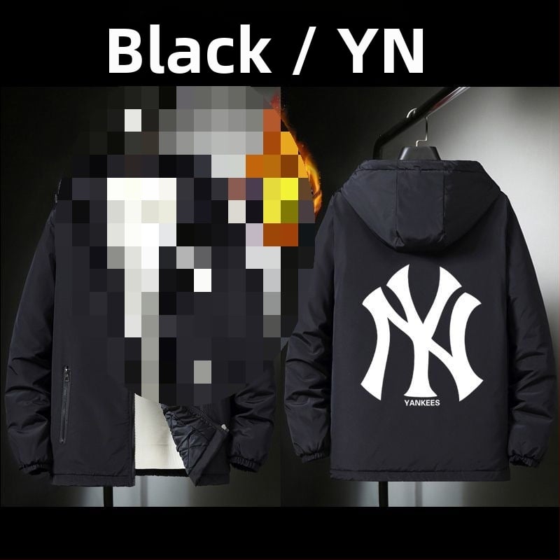 Jachetă bărbați cu glugă – rezistentă la vânt, caldă, poliester, îmbrăcare exterioară de iarnă, stil urban tineret