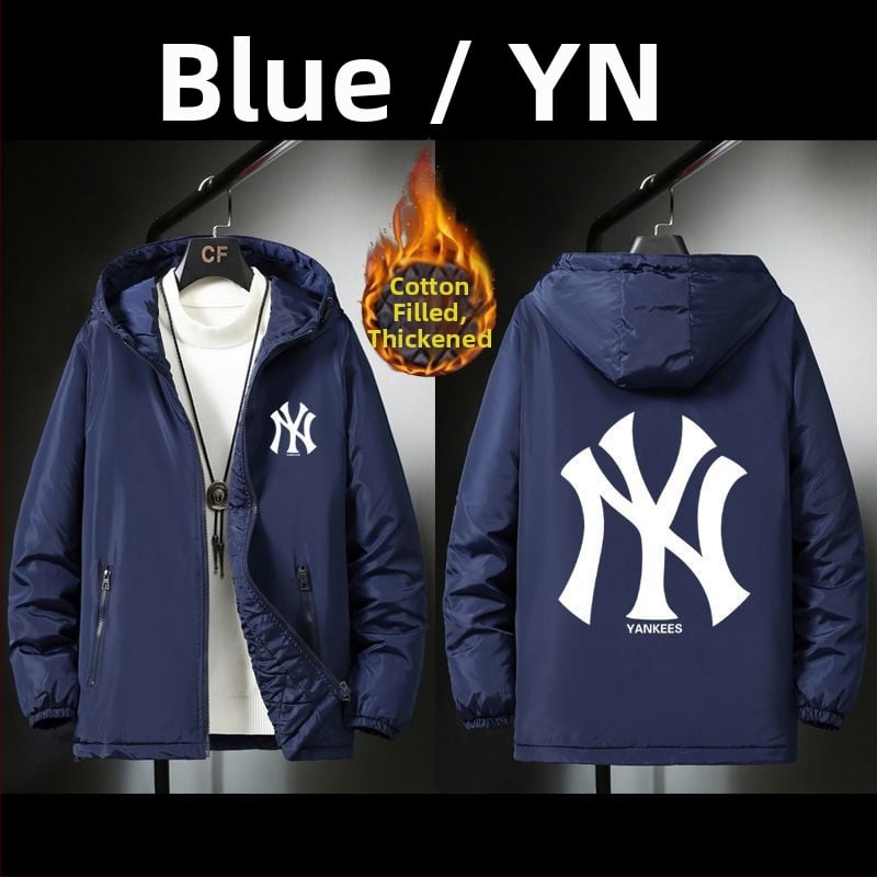 Jachetă bărbați cu glugă – rezistentă la vânt, caldă, poliester, îmbrăcare exterioară de iarnă, stil urban tineret