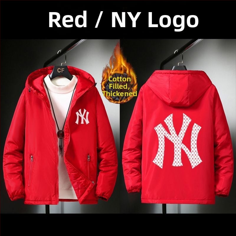 Jachetă bărbați cu glugă – rezistentă la vânt, caldă, poliester, îmbrăcare exterioară de iarnă, stil urban tineret