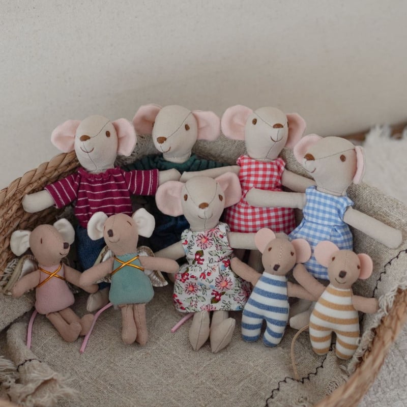 Skandinaavia stiilis mini hiire tiibadega — plüüsnukk, täidis PP cotton, materjal: tekstil, unisex, vanus 4-6 aastat, Star Baby Beauty