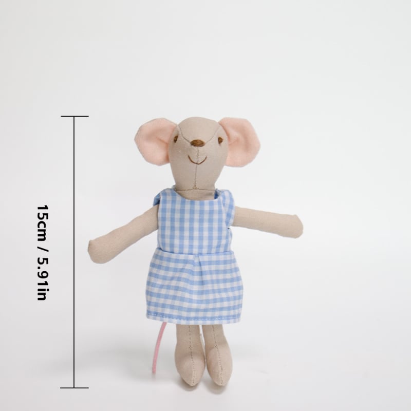 Skandinaavia stiilis mini hiire tiibadega — plüüsnukk, täidis PP cotton, materjal: tekstil, unisex, vanus 4-6 aastat, Star Baby Beauty