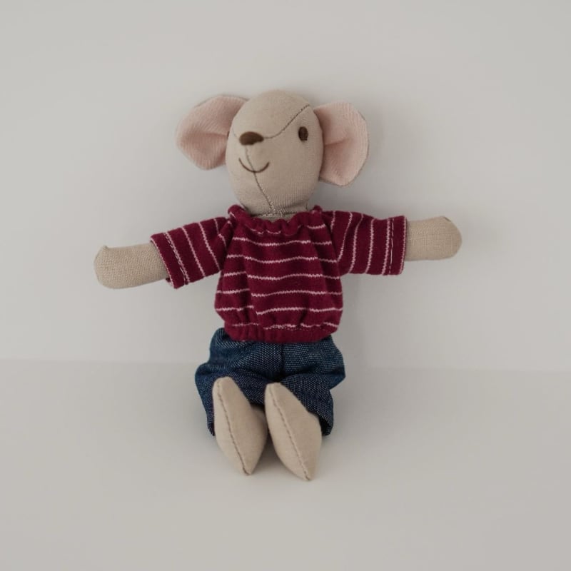 Skandinaavia stiilis mini hiire tiibadega — plüüsnukk, täidis PP cotton, materjal: tekstil, unisex, vanus 4-6 aastat, Star Baby Beauty