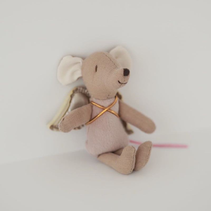 Skandinaavia stiilis mini hiire tiibadega — plüüsnukk, täidis PP cotton, materjal: tekstil, unisex, vanus 4-6 aastat, Star Baby Beauty