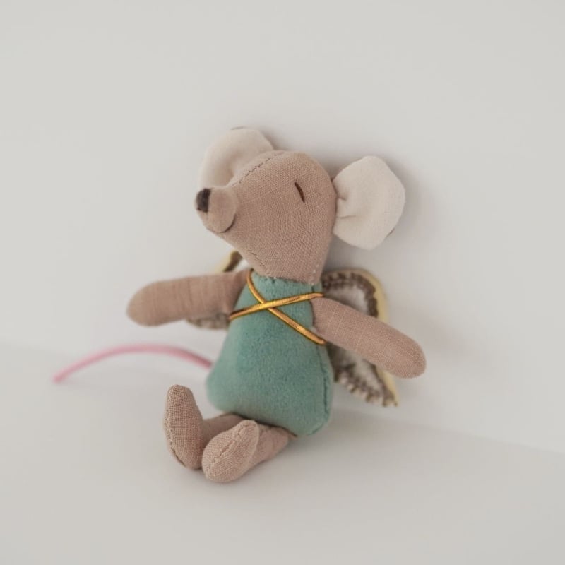 Skandinaavia stiilis mini hiire tiibadega — plüüsnukk, täidis PP cotton, materjal: tekstil, unisex, vanus 4-6 aastat, Star Baby Beauty