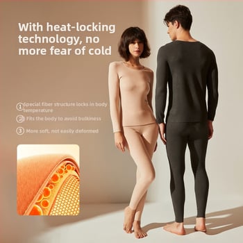 Termiska bāzes komplekts sievietēm no kašmīra un zīda, garas piedurknes, garas bikses, ekstra biezs