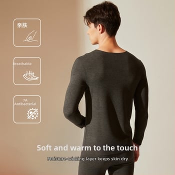 Termiska bāzes komplekts sievietēm no kašmīra un zīda, garas piedurknes, garas bikses, ekstra biezs