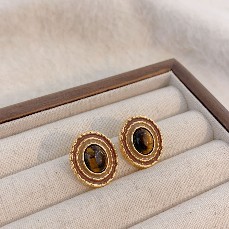 Yi nian auskarai, varis, geometrinė forma, retro stilius, moterims