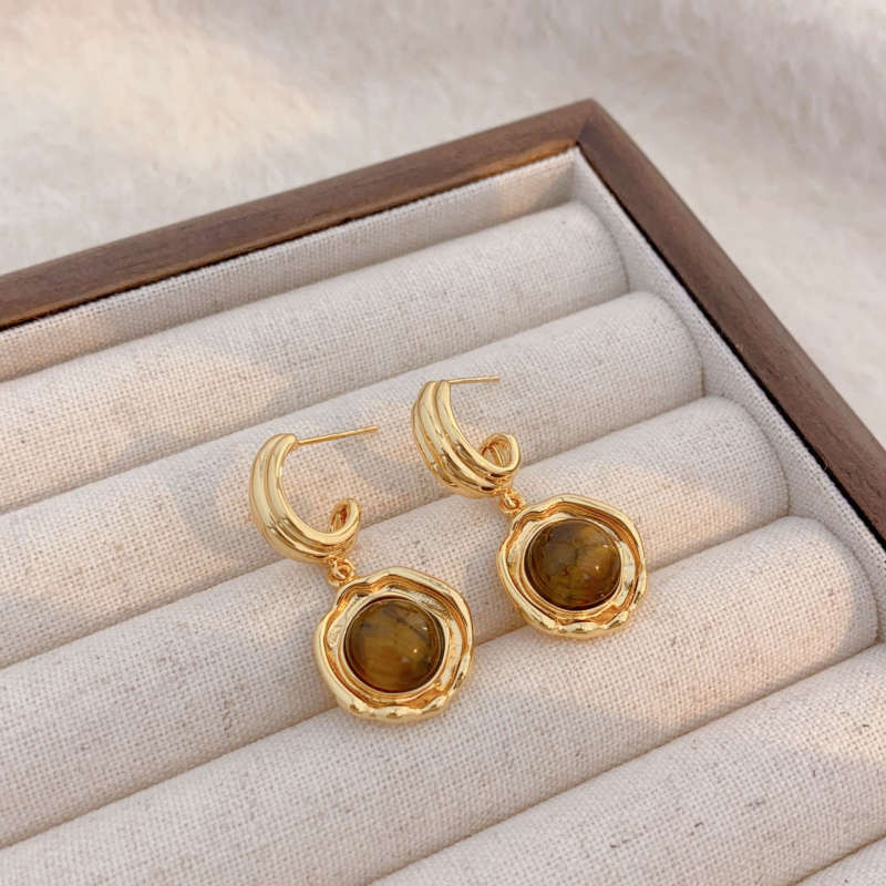 Yi nian auskarai, varis, geometrinė forma, retro stilius, moterims