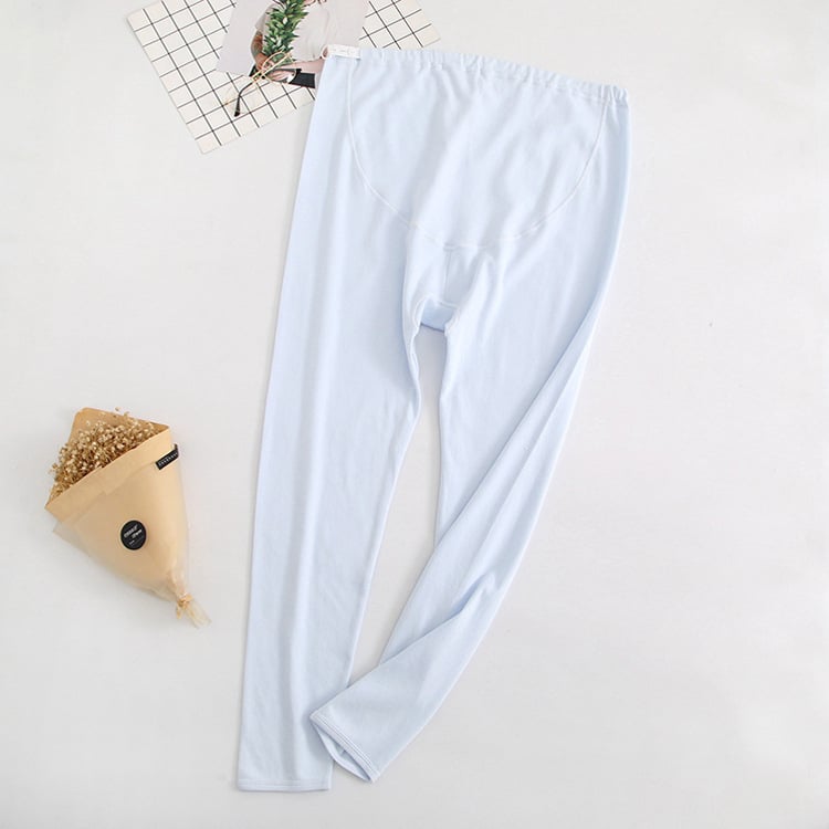 Εγκυμοσύνης φθινοπωρινά παντελόνια με υποστήριξη κοιλιάς, 99% βαμβάκι, μεσαίο πάχος, χαλαρή γραμμή