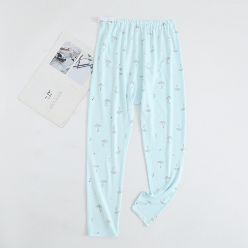 Εγκυμοσύνης φθινοπωρινά παντελόνια με υποστήριξη κοιλιάς, 99% βαμβάκι, μεσαίο πάχος, χαλαρή γραμμή