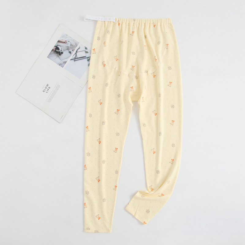 Εγκυμοσύνης φθινοπωρινά παντελόνια με υποστήριξη κοιλιάς, 99% βαμβάκι, μεσαίο πάχος, χαλαρή γραμμή