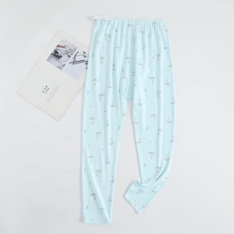 Εγκυμοσύνης φθινοπωρινά παντελόνια με υποστήριξη κοιλιάς, 99% βαμβάκι, μεσαίο πάχος, χαλαρή γραμμή