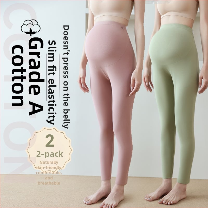 Grūtnieču kokvilnas siltās bikses, 90–95% kokvilna, vēdera atbalsts, vidēja biezuma, rudens–ziemas 2025, pieguļošs piegriezums