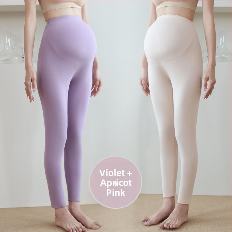 Grūtnieču kokvilnas siltās bikses, 90–95% kokvilna, vēdera atbalsts, vidēja biezuma, rudens–ziemas 2025, pieguļošs piegriezums