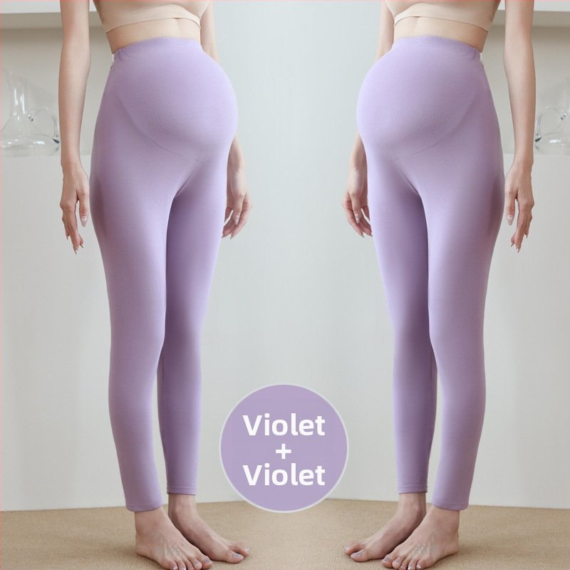 Grūtnieču kokvilnas siltās bikses, 90–95% kokvilna, vēdera atbalsts, vidēja biezuma, rudens–ziemas 2025, pieguļošs piegriezums