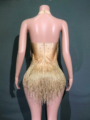 Latino šokių kombinezonas — haltero kaklas, kutai su akmenimis, be rankovių (Prekės ženklas: NYOOR; Audinys: spandeksas; Amžius: 18–24; Lytis: Moteris)