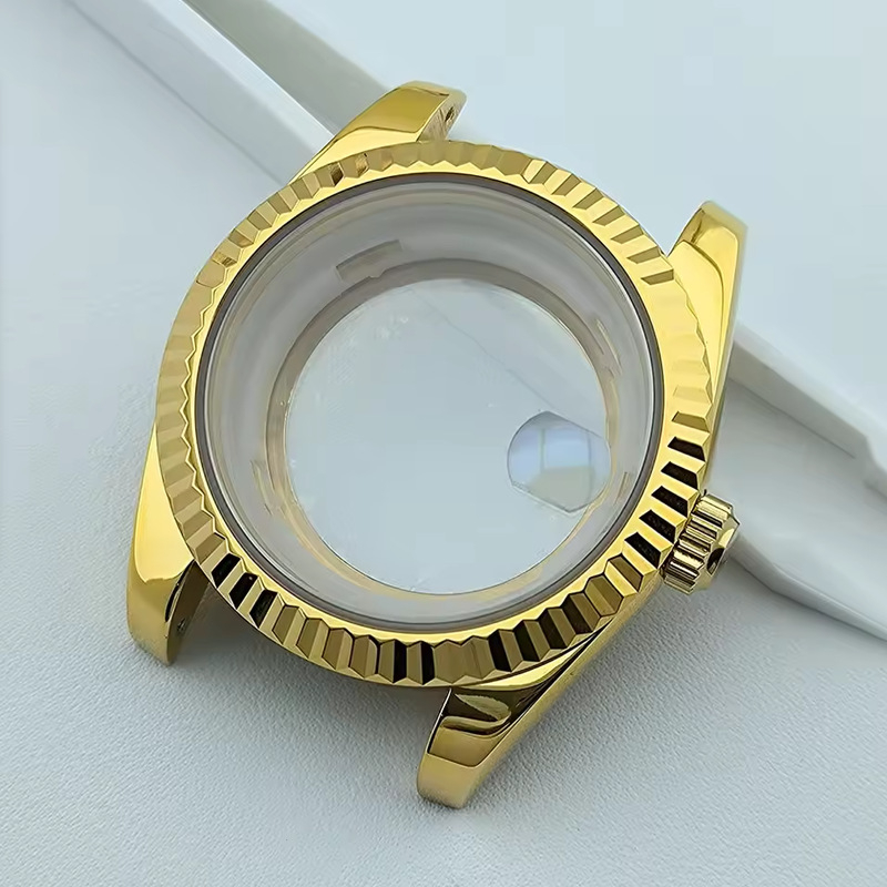 Dvojitý kalendárny bezel pre hodinky, kompatibilný s pohonom 8285, remienok z nehrdzavejúcej ocele