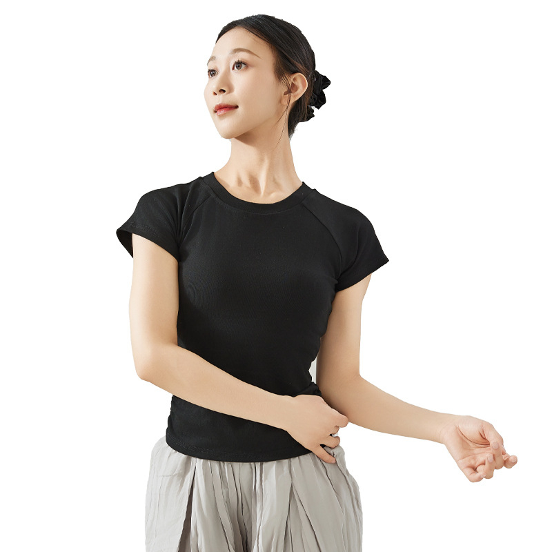 Γυναικείο τοπ για μοντέρνο χορό ενηλίκων, ύφασμα βισκόζη/Μοντάλ, επένδυση Modal 100%