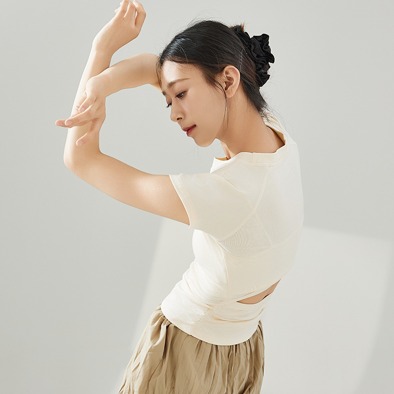 Γυναικείο τοπ για μοντέρνο χορό ενηλίκων, ύφασμα βισκόζη/Μοντάλ, επένδυση Modal 100%