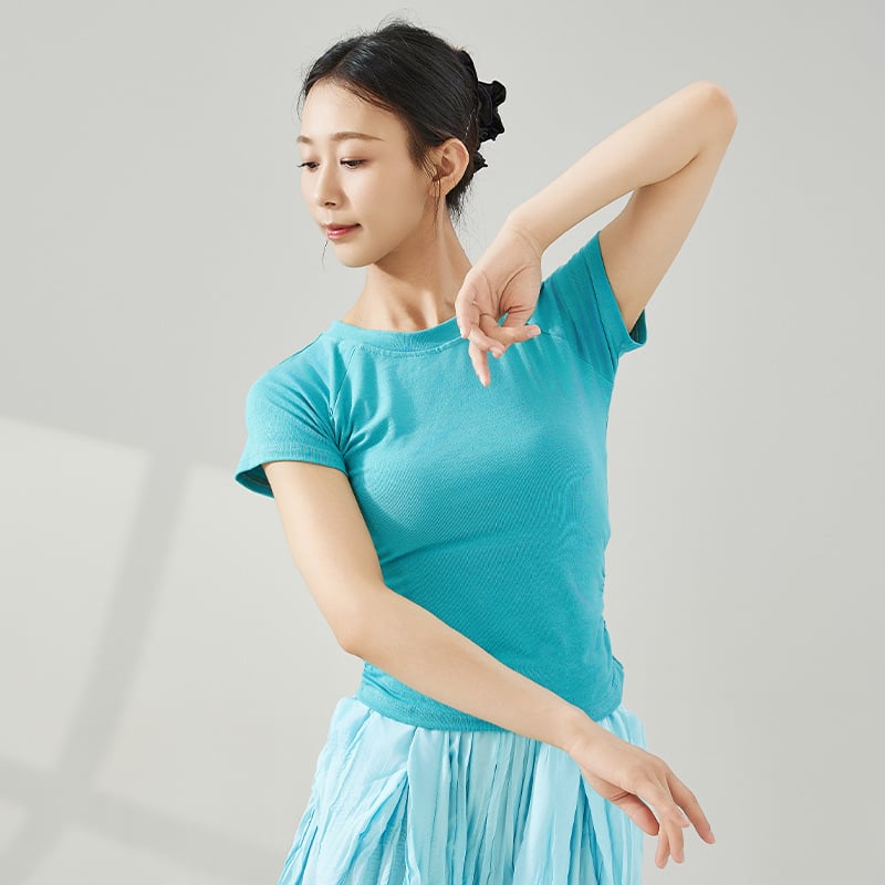 Γυναικείο τοπ για μοντέρνο χορό ενηλίκων, ύφασμα βισκόζη/Μοντάλ, επένδυση Modal 100%