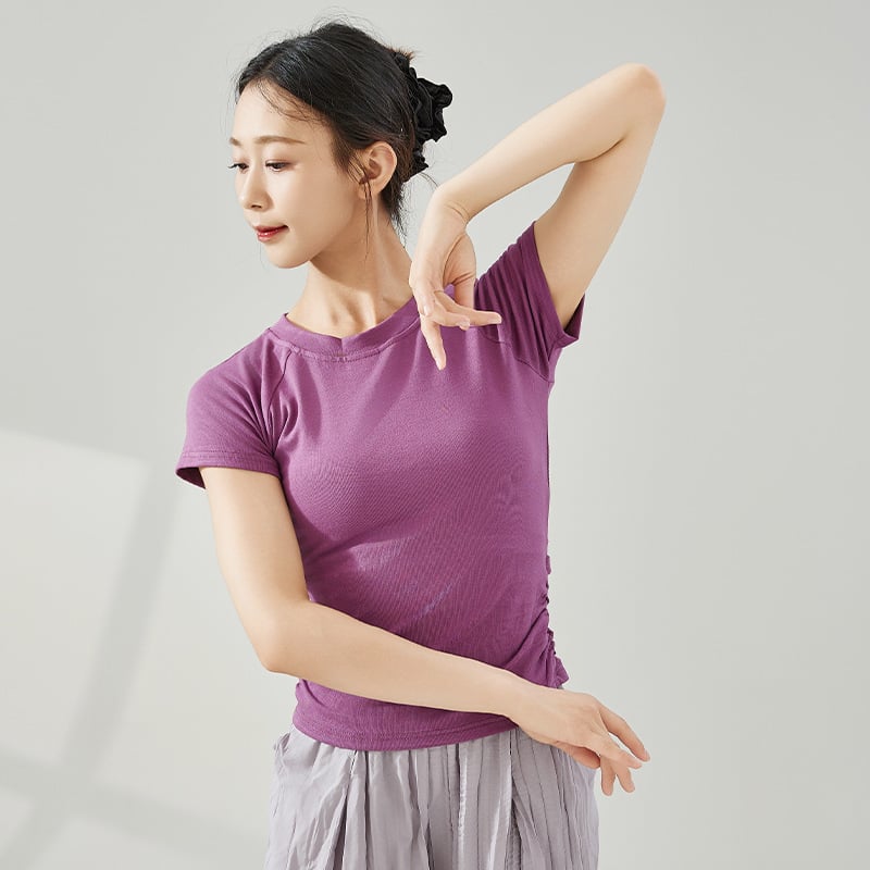 Γυναικείο τοπ για μοντέρνο χορό ενηλίκων, ύφασμα βισκόζη/Μοντάλ, επένδυση Modal 100%