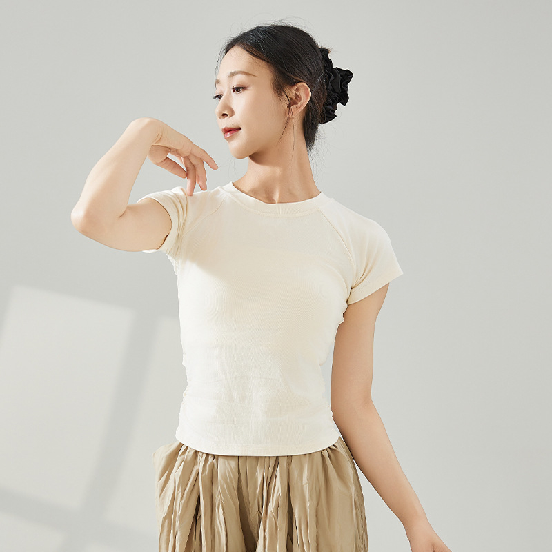 Γυναικείο τοπ για μοντέρνο χορό ενηλίκων, ύφασμα βισκόζη/Μοντάλ, επένδυση Modal 100%