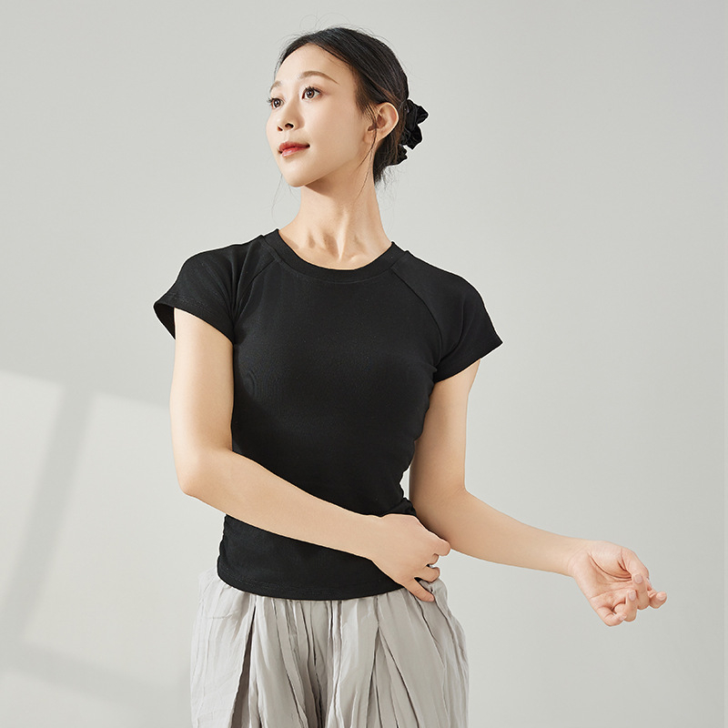 Γυναικείο τοπ για μοντέρνο χορό ενηλίκων, ύφασμα βισκόζη/Μοντάλ, επένδυση Modal 100%