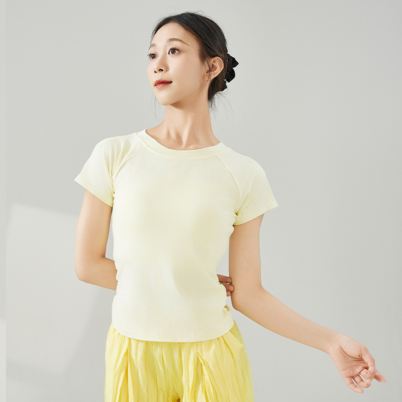 Γυναικείο τοπ για μοντέρνο χορό ενηλίκων, ύφασμα βισκόζη/Μοντάλ, επένδυση Modal 100%