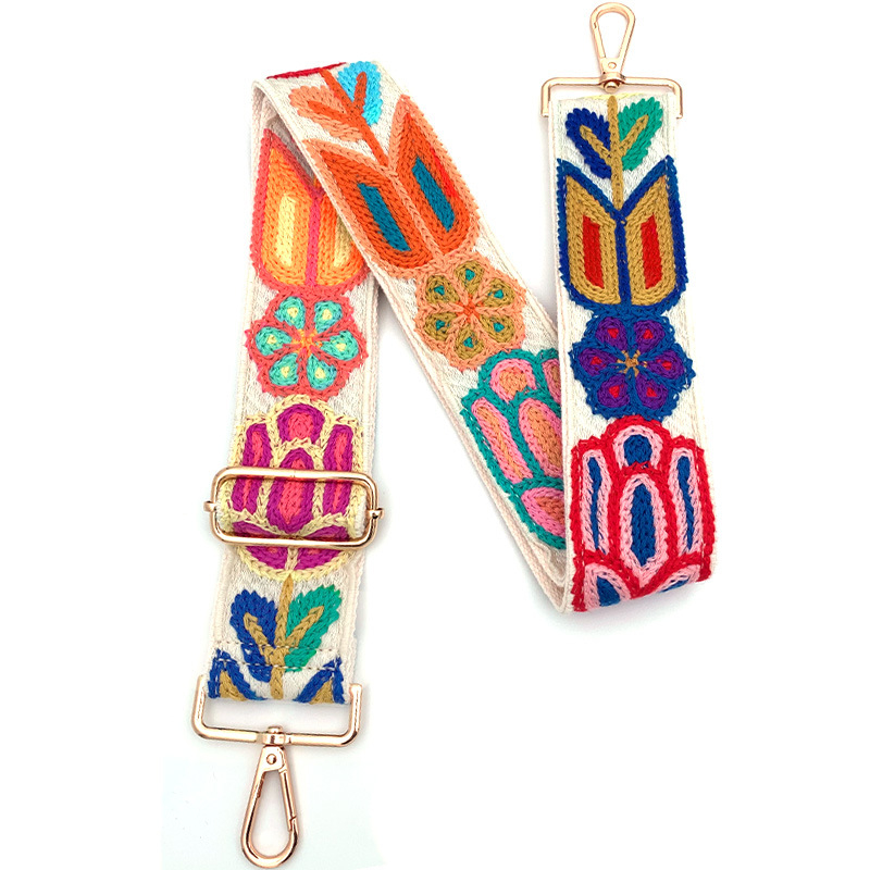 Čipkasti remen za torbu, širina 5 cm, etno-boho stil, podesiv i produživi