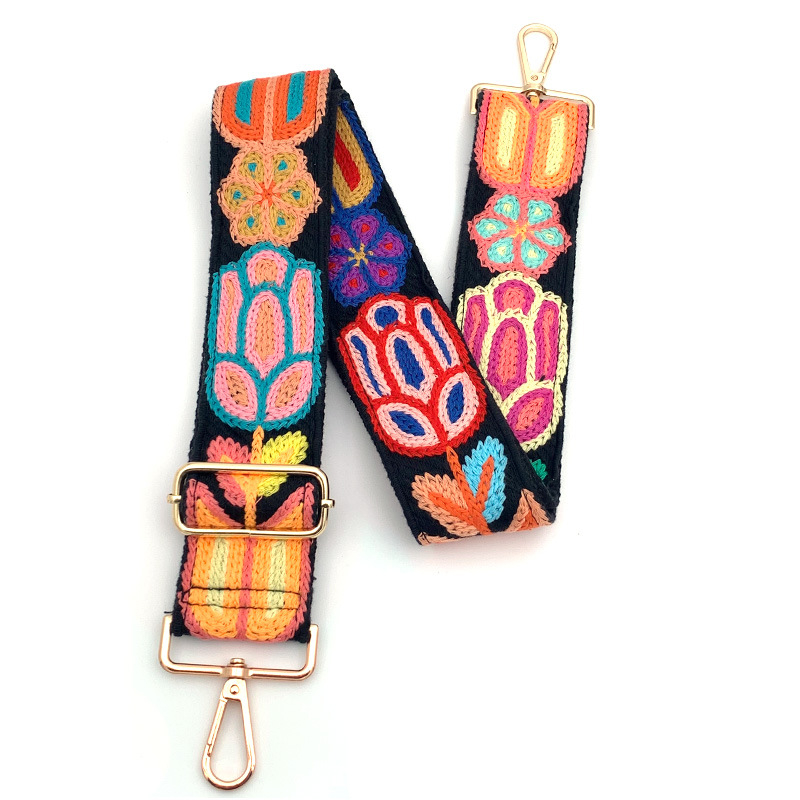 Čipkasti remen za torbu, širina 5 cm, etno-boho stil, podesiv i produživi