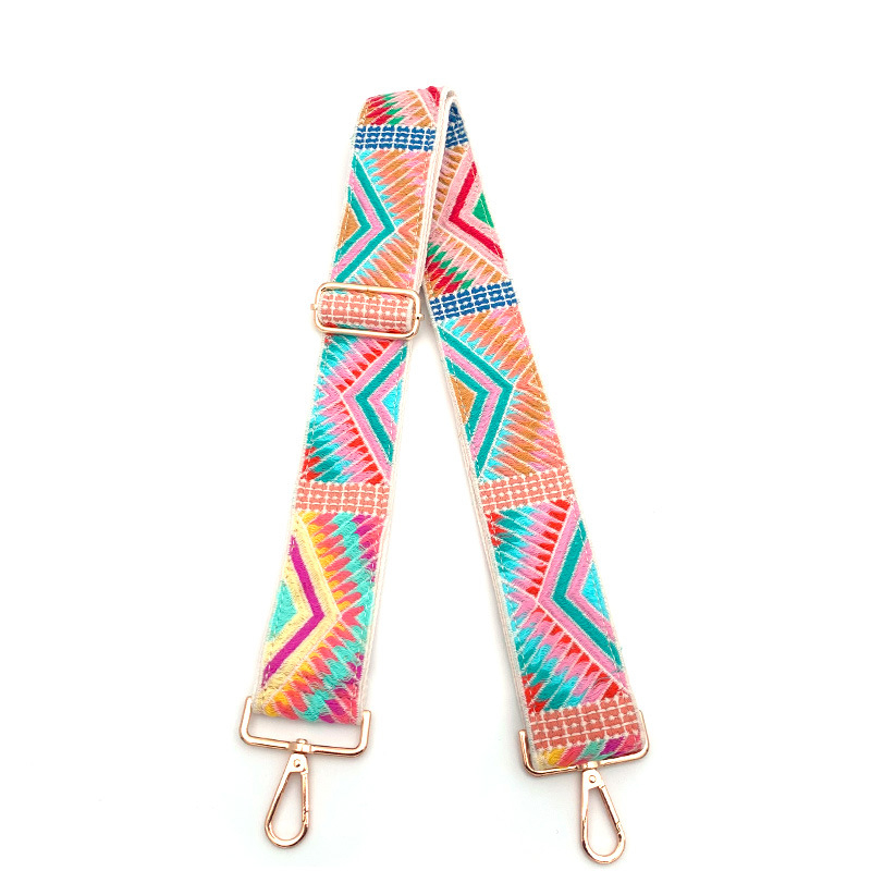 Čipkasti remen za torbu, širina 5 cm, etno-boho stil, podesiv i produživi
