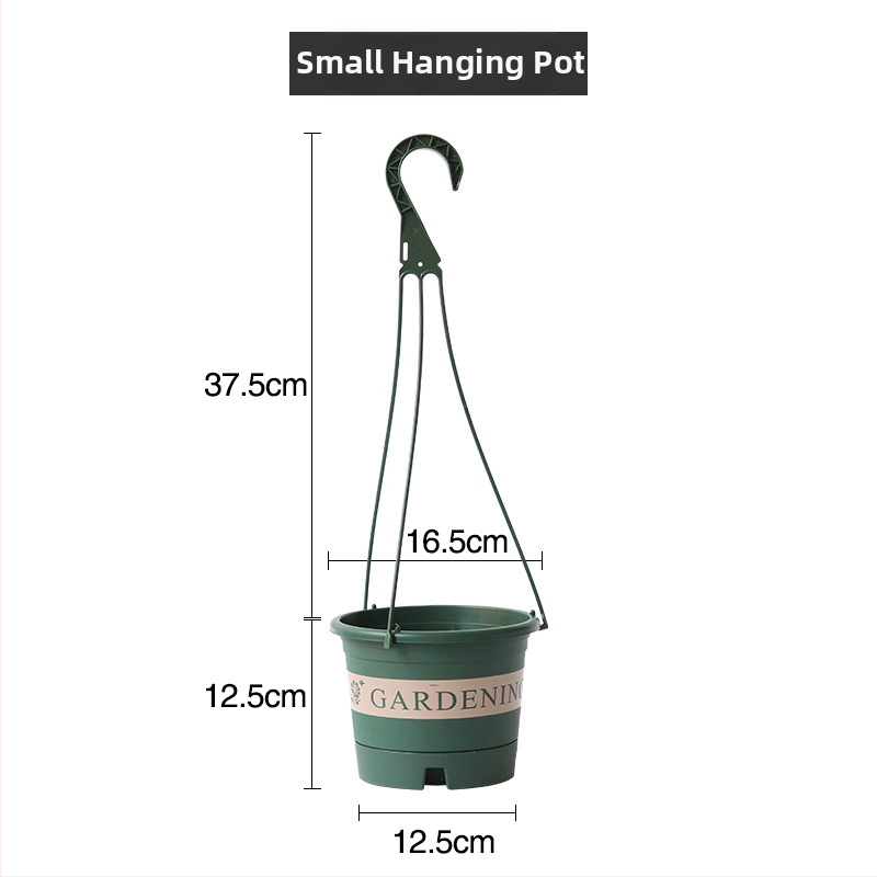 Ghiveci suspendat, plastic reciclat, respirabil, rezistent la deformări, durabil