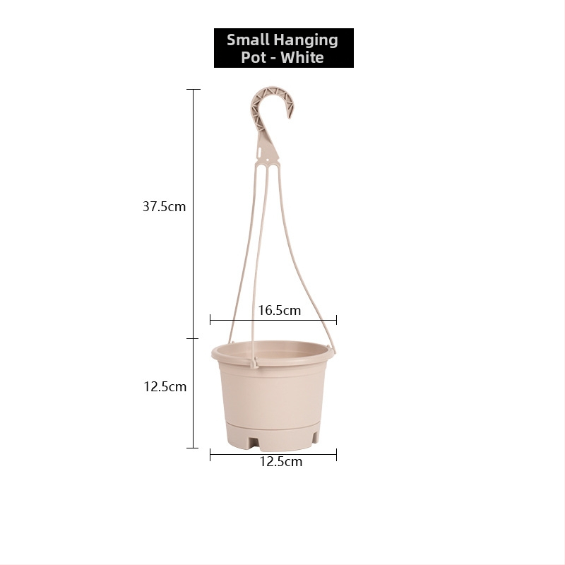 Ghiveci suspendat, plastic reciclat, respirabil, rezistent la deformări, durabil