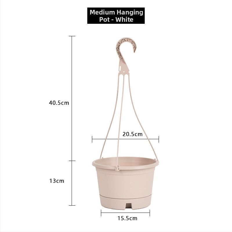 Ghiveci suspendat, plastic reciclat, respirabil, rezistent la deformări, durabil