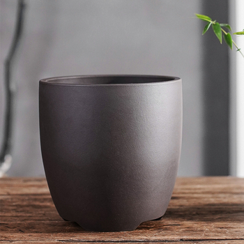 Ghiveci ceramic pentru orhidee, cu design respirabil, lucrat manual, potrivit pentru birou sau podea, stil clasic.