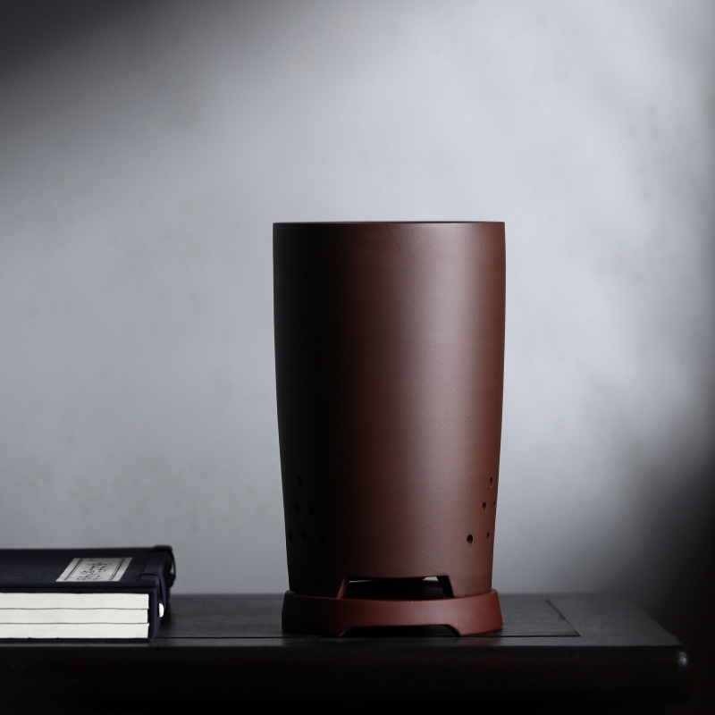 Ghiveci ceramic pentru orhidee, cu design respirabil, lucrat manual, potrivit pentru birou sau podea, stil clasic.