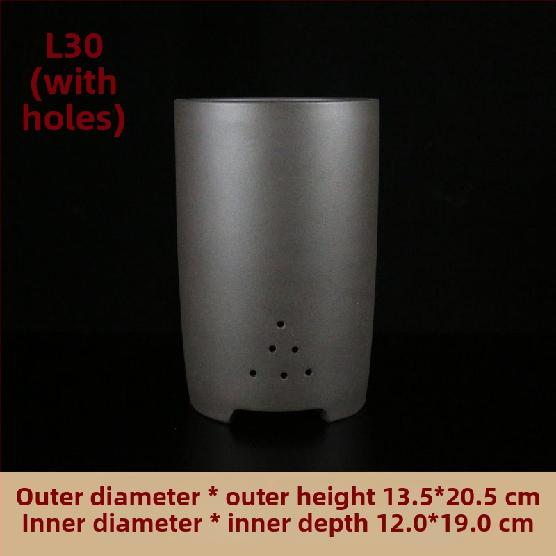 Ghiveci ceramic pentru orhidee, cu design respirabil, lucrat manual, potrivit pentru birou sau podea, stil clasic.