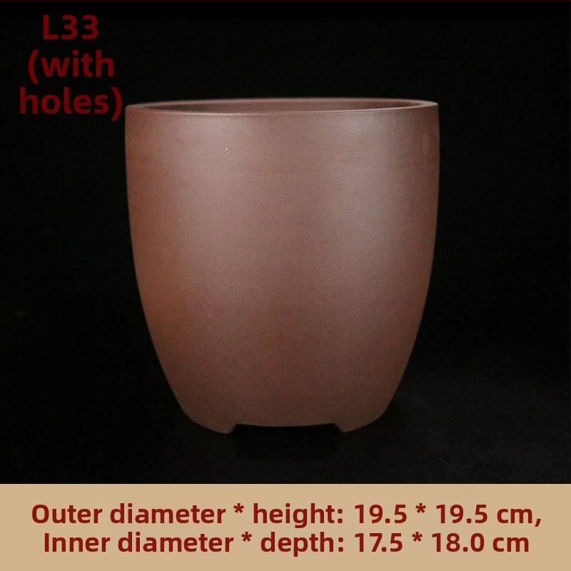 Ghiveci ceramic pentru orhidee, cu design respirabil, lucrat manual, potrivit pentru birou sau podea, stil clasic.