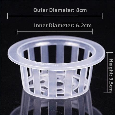 Trīsdaļīgs hidroponikas stikla vāzes komplekts ar sakņu grozu un ūdens trauku